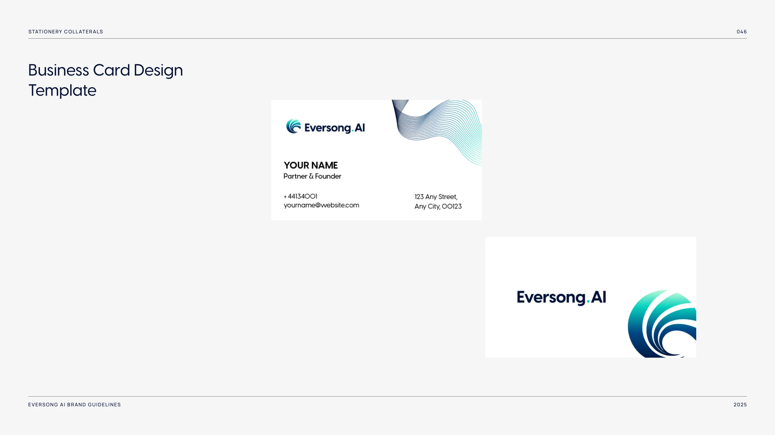 Eversong AI brand guide — fluid wave mark expressing intelligence in motion